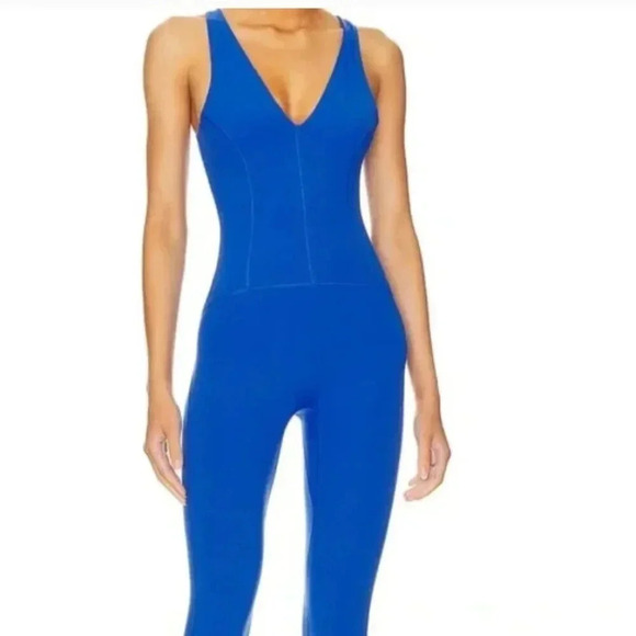 Free People Movement Never Better One-Piece Jumpsuit S in Electric Cobalt NWOT - Picture 5 of 11